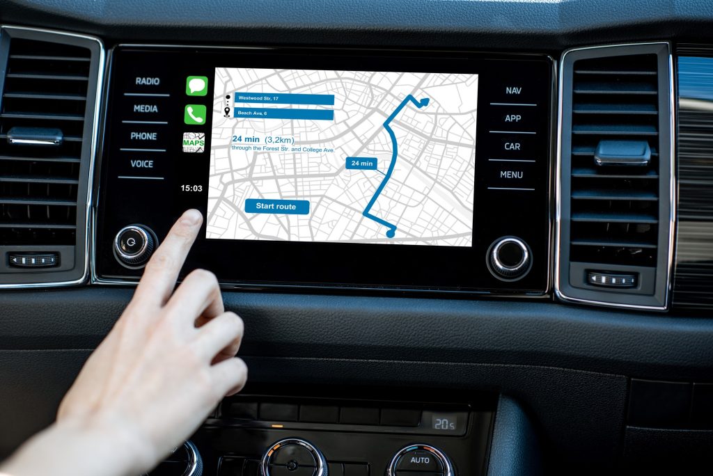 Using navigation in the car